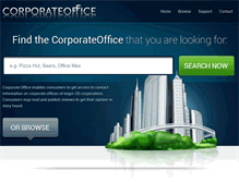 Tablet Screenshot of corporateoffice.com